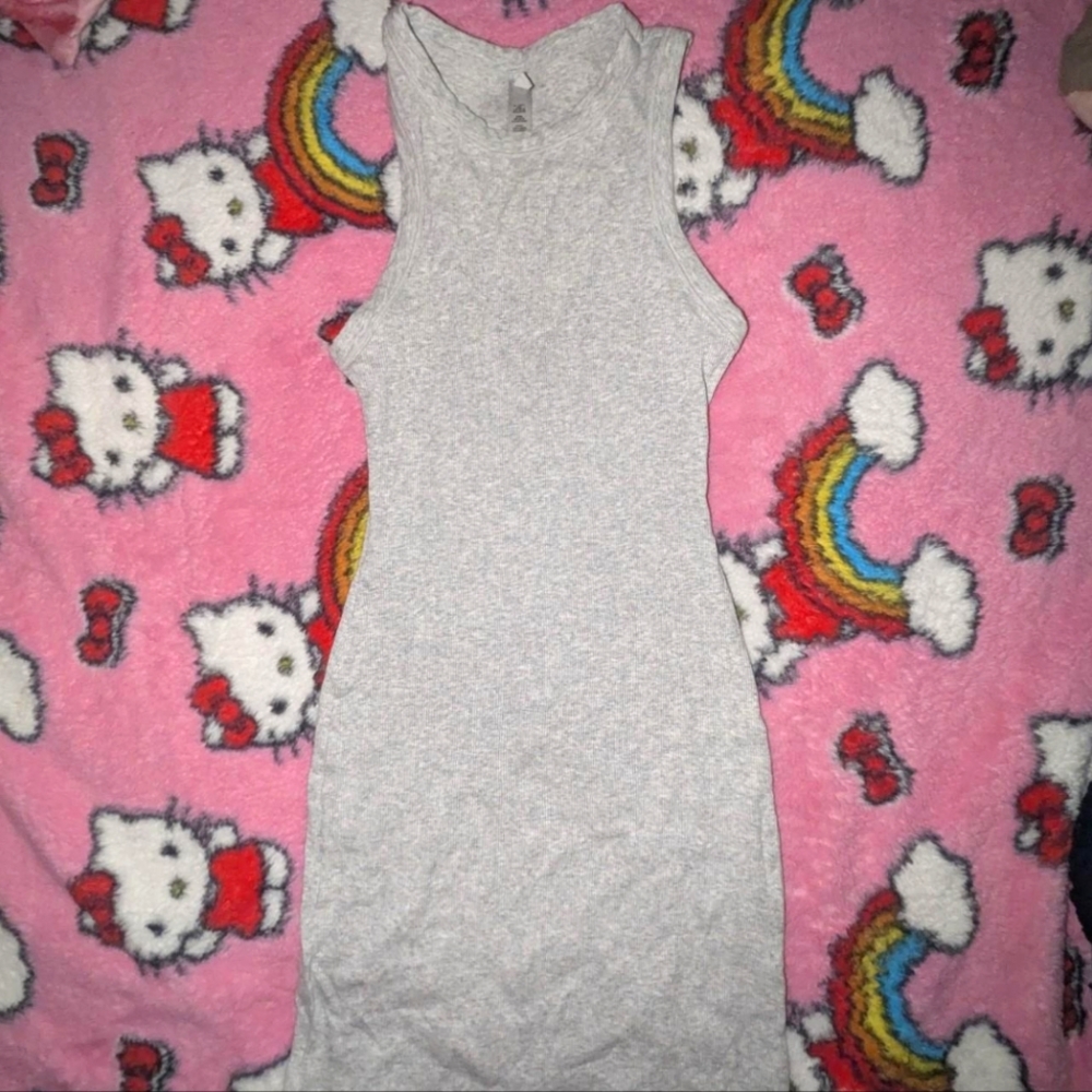SKIMS Gray Sleeveless Dress